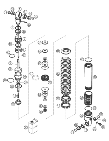 Lock NUT Shock M44x1,5 (WP)