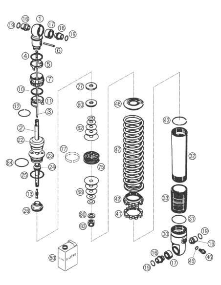 Lock NUT Shock M44x1,5 (WP)