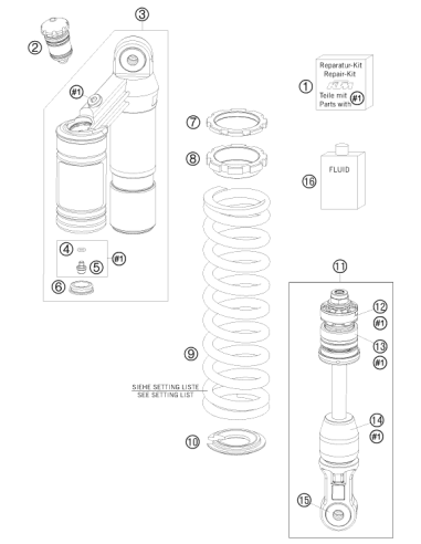 Lock NUT Shock M44x1,5 (WP)