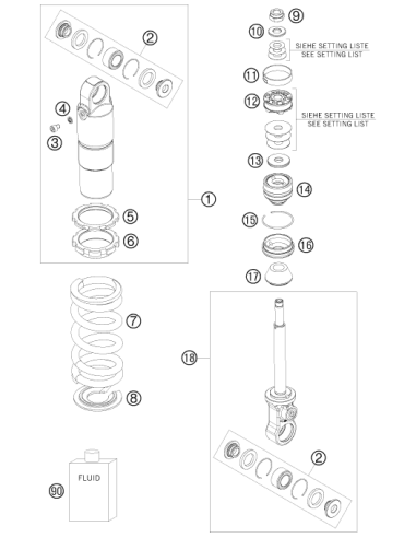 Piston ROD NUT M10x1 Black (KTM/HVA/GG)