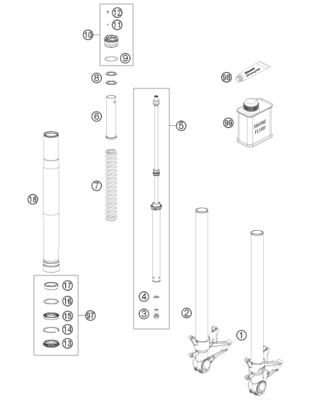 Outer Tube RC8 R (WP)