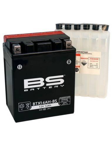 Bateria BS Battery YTX14AH-BS / BTX14AH-BS MF Type (con acido)