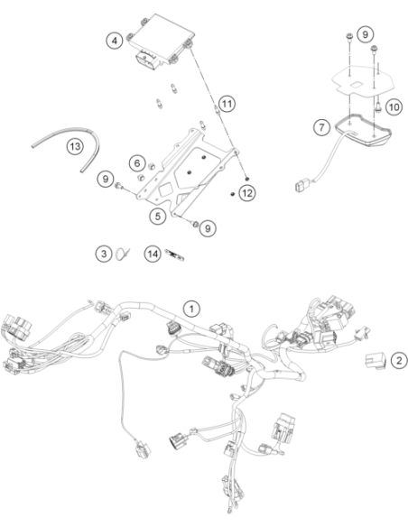 Brida 140/2,5mm Negra (KTM/HVA/GG)