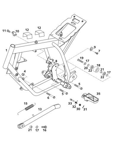 Brake Cable Clamp Rsgu 9/12 (KTM/HVA/GG)