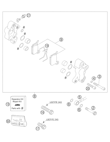 Bleeder Injection-set 50-65 (KTM/HVA/GG)