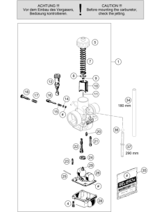 Throttle Slide Dello.40 2024        (KTM/HVA/GG)