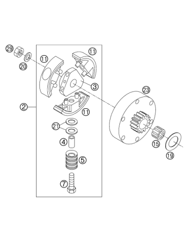 Washer 10,4x16,8x0,4 (KTM/HVA/GG)