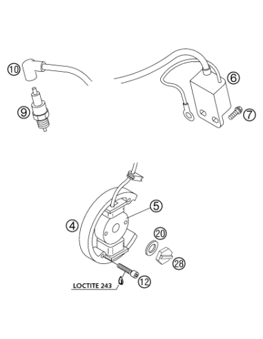 Rotor de Encendido Original KTM SX 50 2006-2024...
