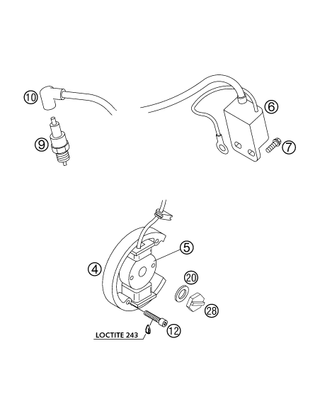 Rotor de Encendido Original KTM SX 50 2006-2024 + Husqvarna TC 50 2017-2023 + GasGas MC 50 2021-2024