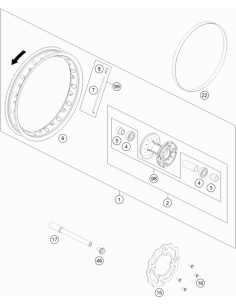Front RIM 1,6x10 (KTM/HVA/GG)