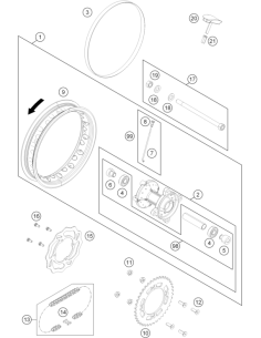 Spacer Bushing Rear R/S (KTM/HVA/GG)