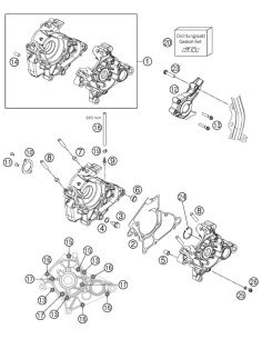 Engine Case Cpl. 50sx (KTM/HVA/GG) St:70