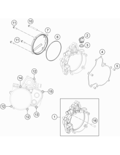 Outer Clutch Cover (KTM/HVA/GG)