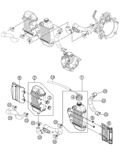 Radiator Hose Cpl. W.y-piece (KTM/HVA/GG)
