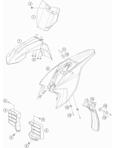 Rear Fender Sx-e 2023 (KTM/HVA/GG)