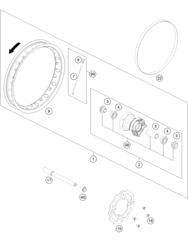 Distance Bushing (KTM/HVA/GG)