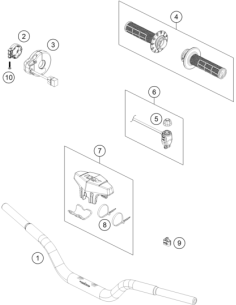 Handlebar PAD Cmpl. (KTM/HVA/GG) 2