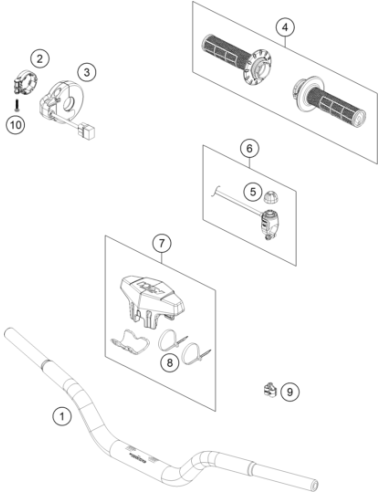 Handlebar PAD Cmpl. (KTM/HVA/GG)
