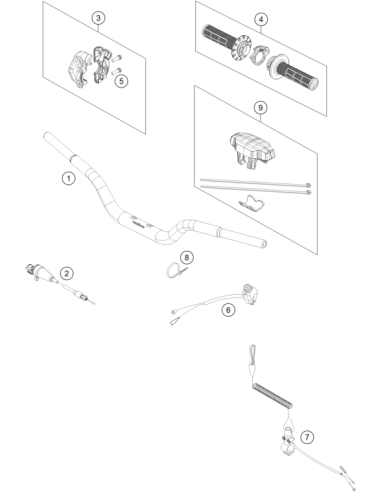 Handlebar PAD Cmpl. (KTM/HVA/GG)