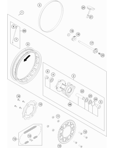 Sprocket 47Z (KTM/HVA/GG)
