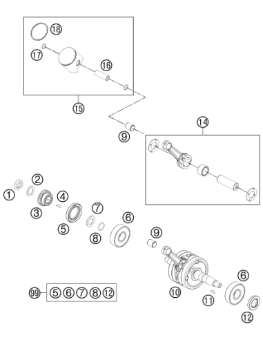 HH NUT 14x1,25x7 Ws=22 (KTM/HVA/GG)