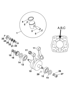 Jaula de Agujas 12 x 15 x 17.3mm Original KTM SX 65 2002-...