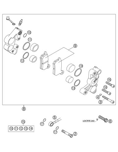 AH Screw + Circlip 2002 (KTM/HVA/GG)