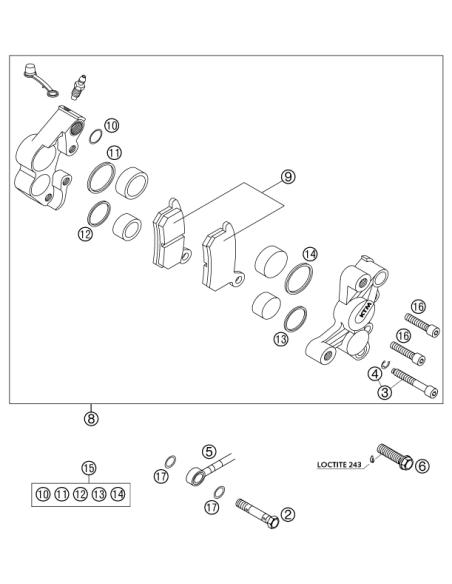 AH Screw + Circlip 2002 (KTM/HVA/GG)