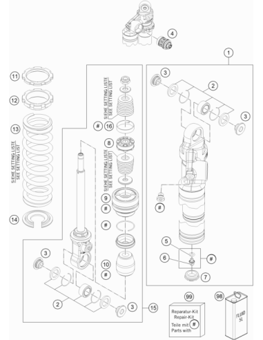 Distance Bush 10x15/18/24,5x9,5 (KTM/HVA/GG)