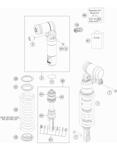 Lock NUT Shock M54x1,5 (WP)