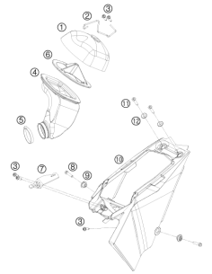 Filter BOW 65 SX 2009 (KTM/HVA/GG)