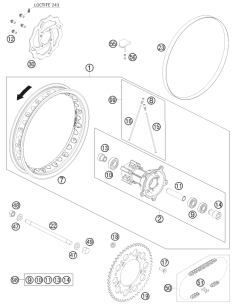 Brake Disc Rear 65 SX 09 (KTM/HVA/GG)