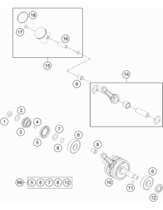 Piston PIN (KTM/HVA/GG)