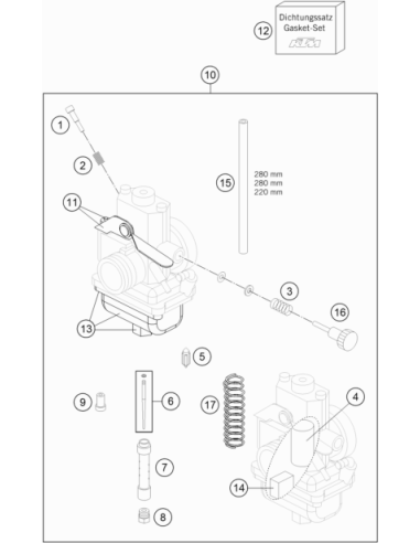 Throttle Valve Spring (KTM/HVA/GG)