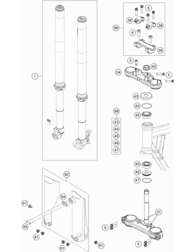 Clamp Brake Hose (KTM/HVA/GG) St:50