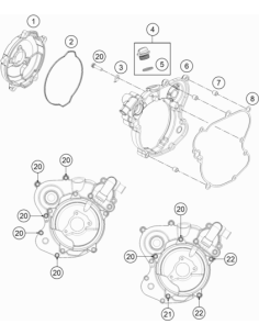 Inner Clutch Cover (KTM/HVA/GG)