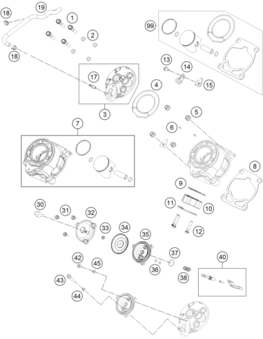 Flange, Exhaust Control (KTM/HVA/GG)