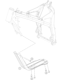 Engine Bracket Screw 85 SX (KTM/HVA/GG) 2
