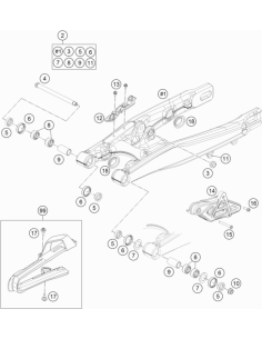 Swing ARM Bearing Repair KIT (KTM/HVA/GG)