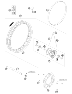 Tube Protector 85 SX 14" 2003 (KTM/HVA/GG)