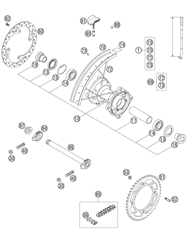 Tube Protector 85 SX 14" 2003 (KTM/HVA/GG)