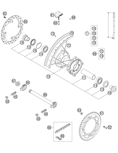 Connecting Link 85 SX (KTM/HVA/GG)