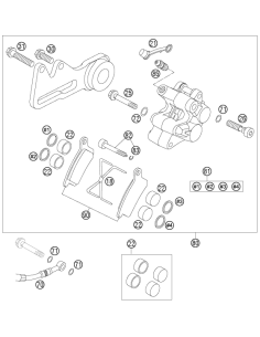 Kit de Reparación Pistón de Freno Original KTM SX 65... 2