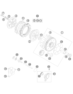 Kit Discos de Embrague KTM SX 85 2008/2017 + Husqvarna TC...