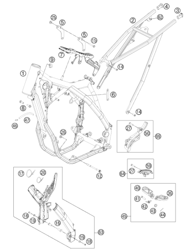Footrest R/S (KTM/HVA/GG)