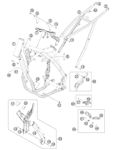 Footrest R/S (KTM/HVA/GG)