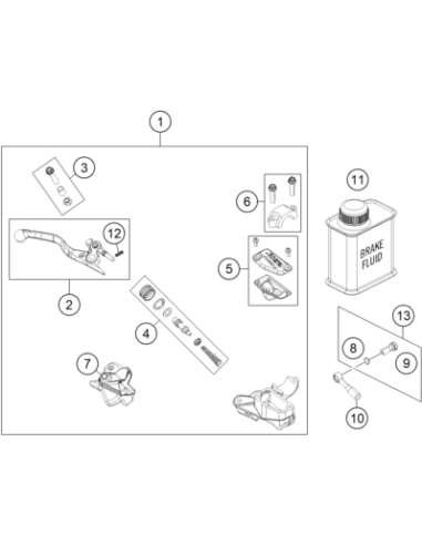 Hose Screws KIT (KTM/HVA/GG)