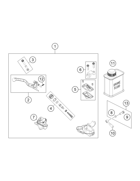 Hose Screws KIT (KTM/HVA/GG)
