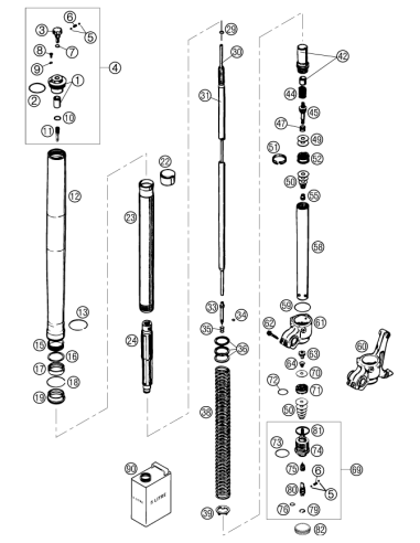 Rebound Spring D=14,6mm L=75mm (WP)