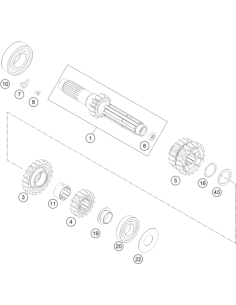 Lock Ring 22x1,2 (KTM/HVA/GG) 2